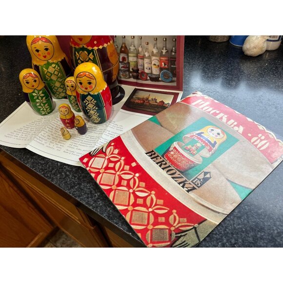 Vtg 1980 Matryoshka Dolls Vyatka 7 Items Made at the Vyatka factory, Kirov - Picture 10 of 10